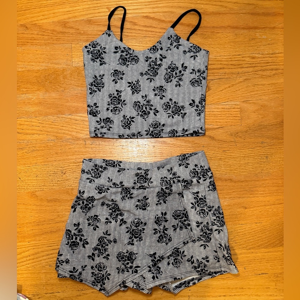 Cheryl kids matching skirt tank set